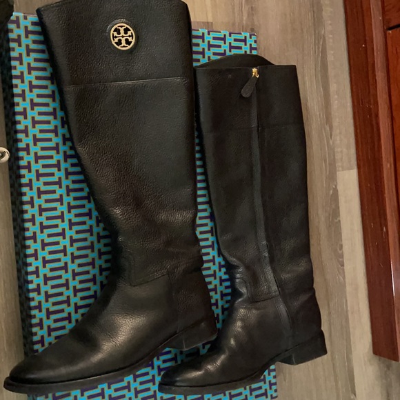 Tory Burch Junction Riding Boot Tumbled Leather size 9.5 - Picture 7 of 11